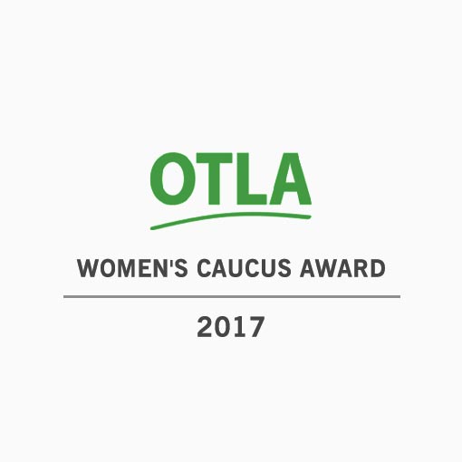 Daniela Pacheco is the 2017 recipient of the OTLA Women's Caucus Award
